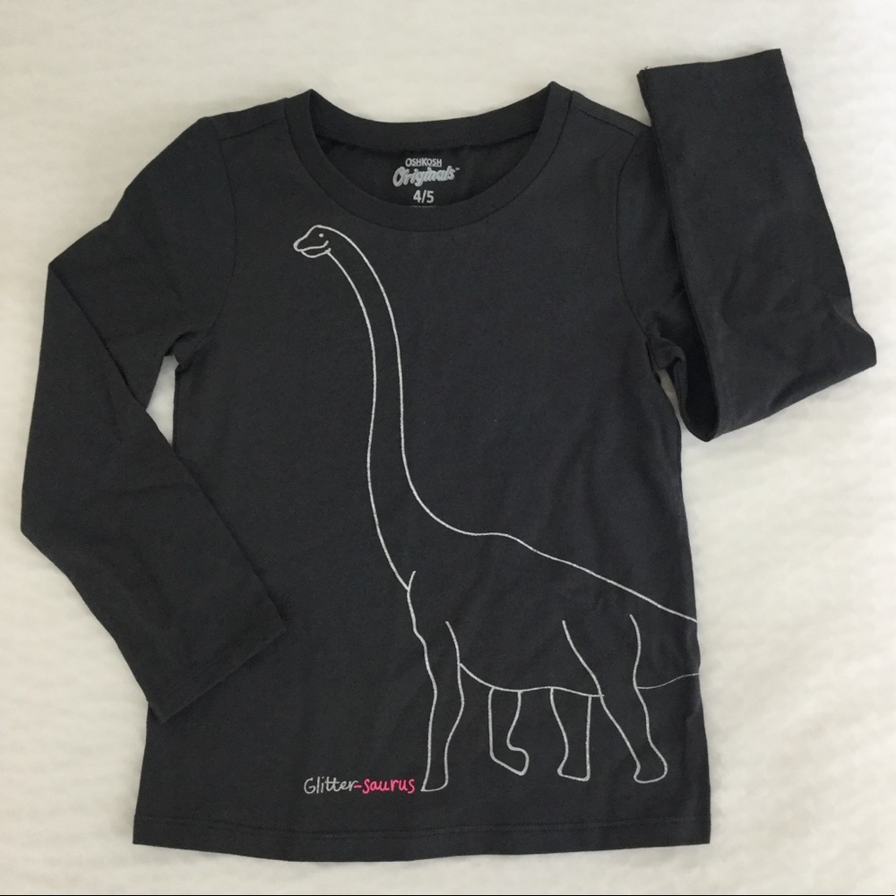 NWT Oshkosh Glitter-Saurus Shirt